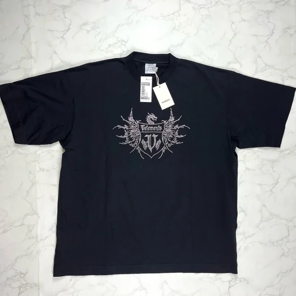 Vetements | Shirts | 6 Off Sale Vetements Strass Dragon Print Tee 